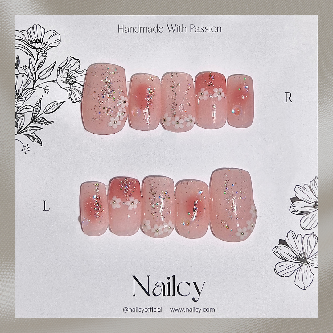 Uñas Press-On Daisy Flower Foto de Producto