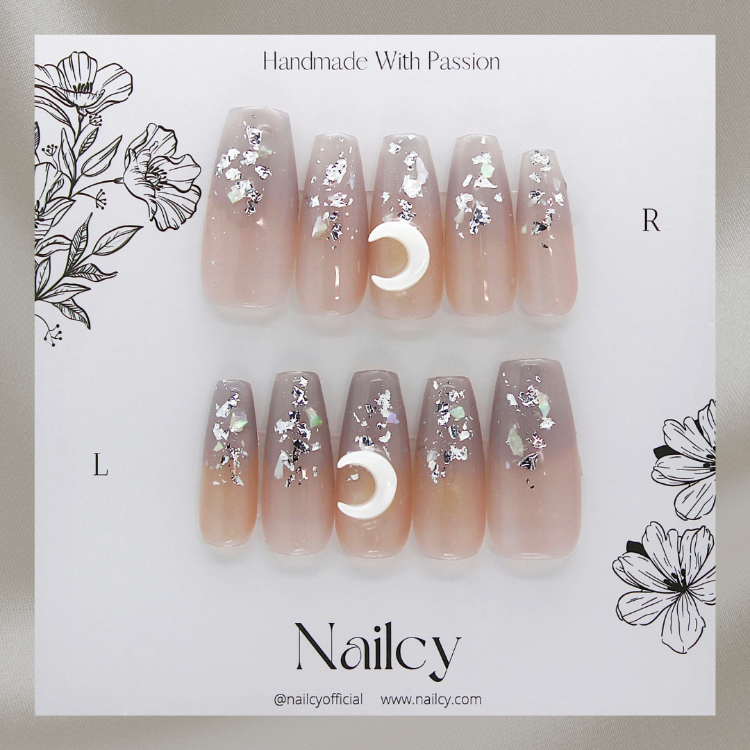 Uñas Press-On Glossy Honey Moon de Producto