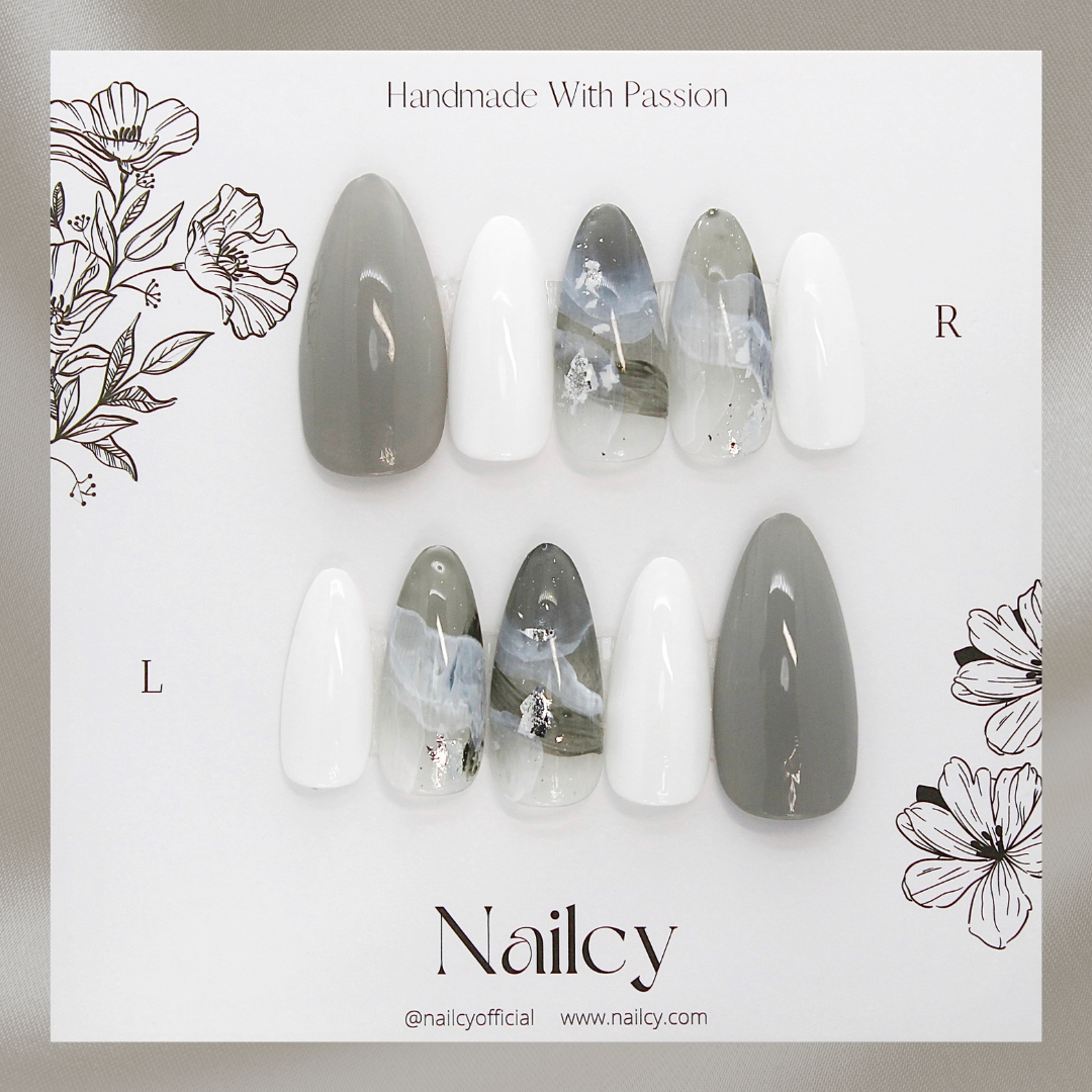 Uñas Press-On Tint Grey Foto de Producto