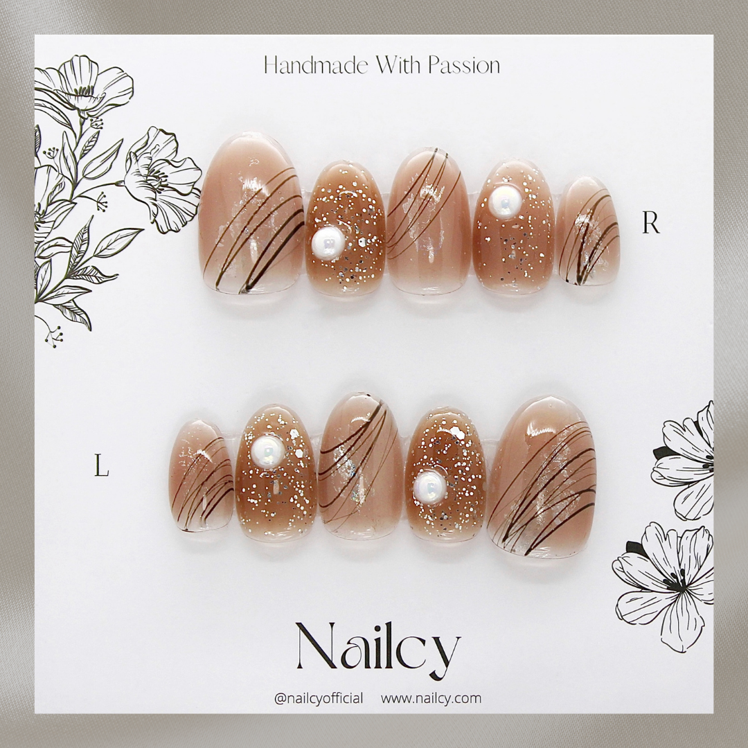 Uñas Press-On Natural Pearl Foto de Producto