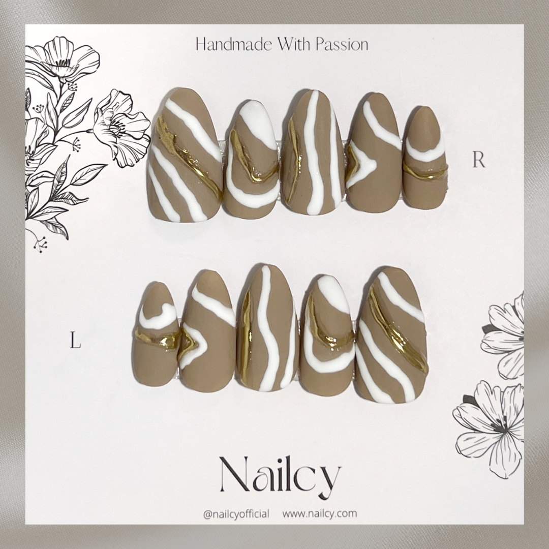 Uñas Press-On Natural Wave Foto de Producto