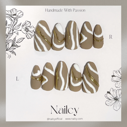 Uñas Press-On Natural Wave Foto de Producto